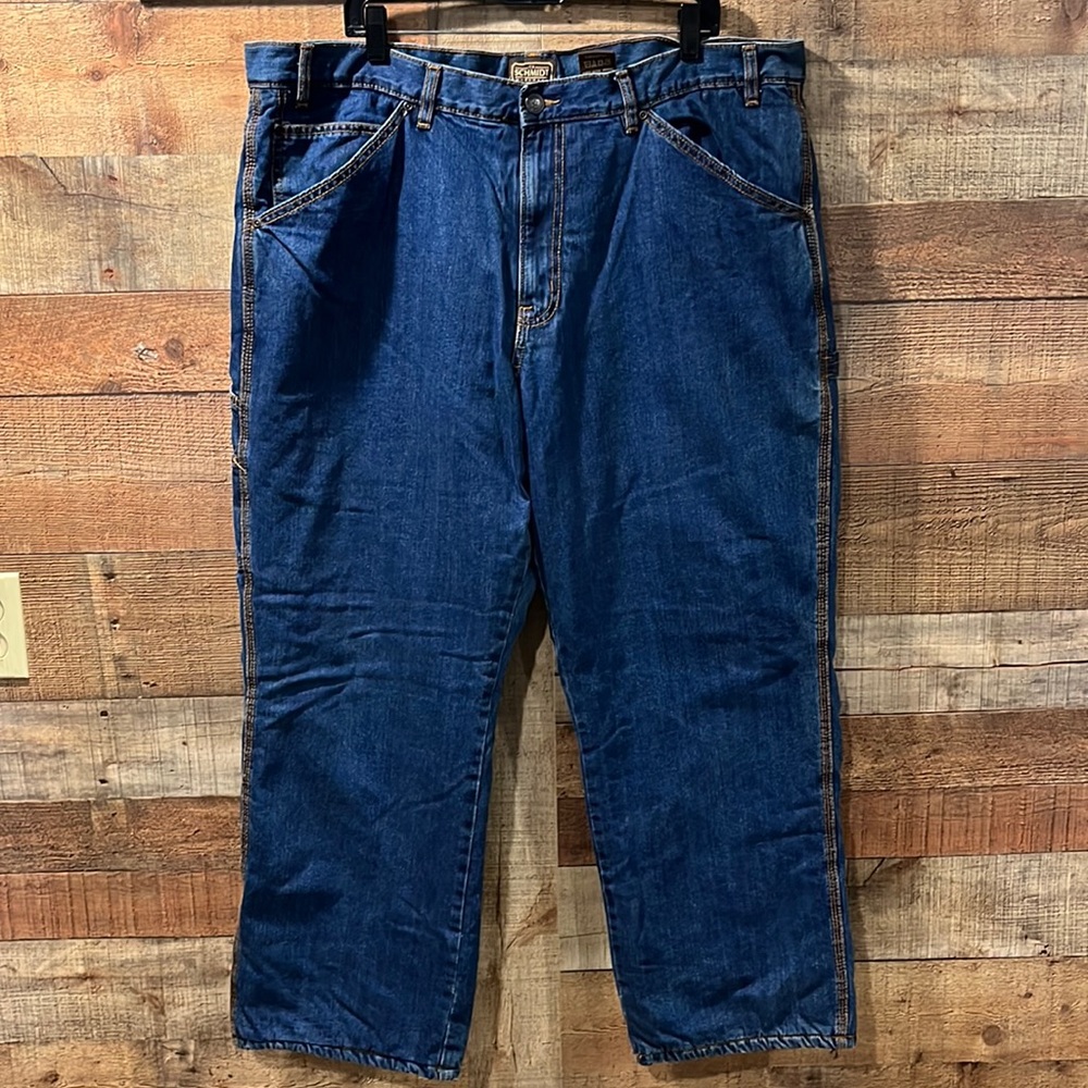 Schmidt workwear fleece lined jeans men's 42/30